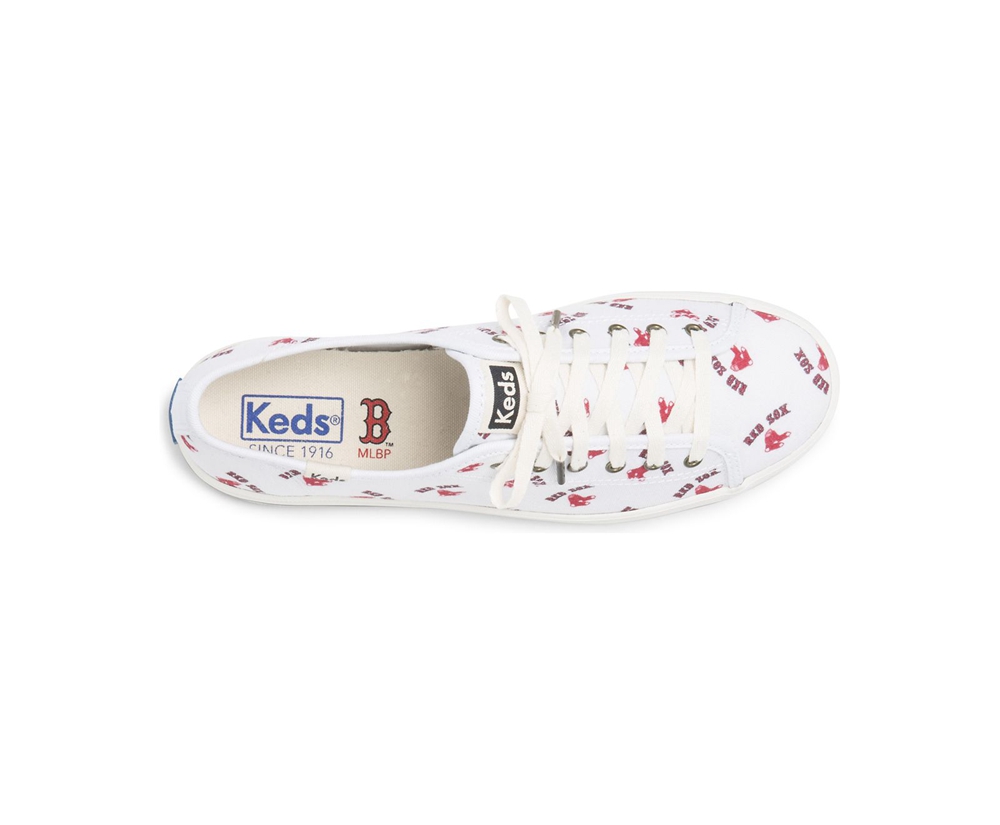 Zapatillas Keds Mujer Blancas/Rojas - Kickstart Mlb® - 329-ENJSPU